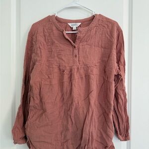 Market & Spruce Dusty Rose Blouse